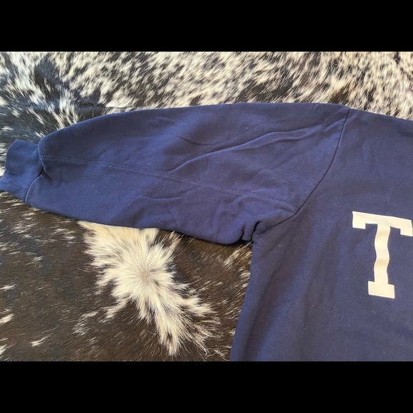 Tokyo, never worn, navy soft semi cropped slouchy sweatshirt - Picture 5 of 5